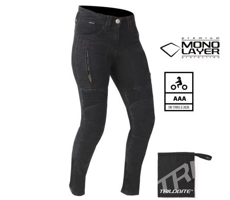 LADY PARADO MONOLAYER MOTOROS FARMERNADRÁG SLIM FIT,FEKETE