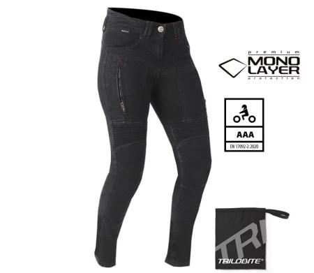 LADY PARADO MONOLAYER MOTOROS FARMERNADRÁG SLIM FIT HOSSZÍTOTT,FEKETE