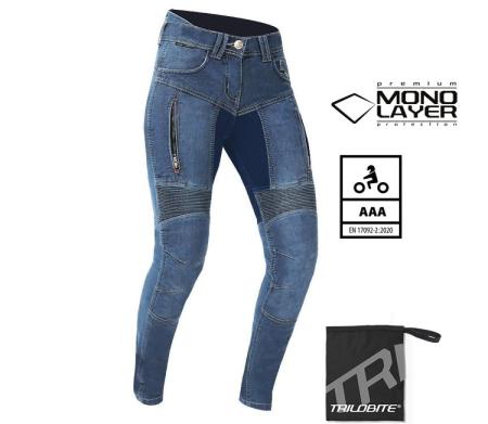 LADY PARADO MONOLAYER MOTOROS FARMERNADRÁG SLIM FIT HOSSZÍTOTT,KÉK